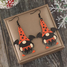 Wooden Point Hat Gnome Shape Earrings Earrings