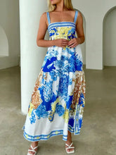 Pocketed Printed Sleeveless Cami Dress Casual Dresses