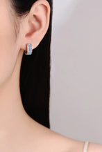 1.8 Carat Moissanite 925 Sterling Silver Huggie Earrings Earrings