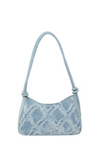 Raw Hem Shoulder Bag Blue onesize Shoulder Bags