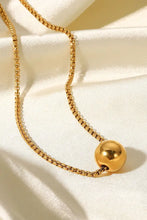 18K Gold-Plated Round Shape Pendant Necklace Necklaces