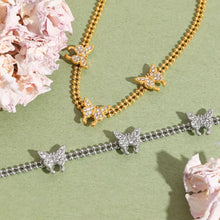 2-Piece Inlaid Zircon Butterfly Bracelet Bracelets