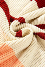 Contrast Striped Johnny Collar Short Sleeve Mini Dress Woman Casual Dress