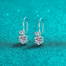 2 Carat Moissanite 925 Sterling Silver Earrings Earrings