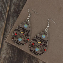 Acrylic Letter Teardrop Shape Earrings Fashion Jewelry