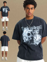 Men's Graphic Round Neck Half Sleeve T-Shirt Mens Tops