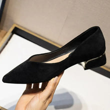 Point Toe Block Heels Slip-Ons Woman Loafers