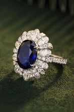 5 Carat Lab-Grown Sapphire Flower Shape Ring Rings