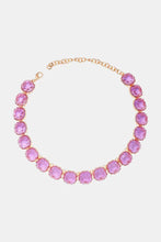 Zinc Alloy Resin Necklace Red-Violet One Size Necklaces