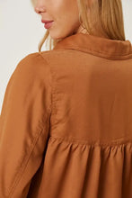 Balloon Sleeve Collared Neck Blouse Woman Blouses