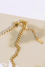 Inlaid Zircon Stainless Steel Necklace Necklaces