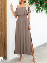 Off-Shoulder Slit Maxi Dress Woman Maxi Dress