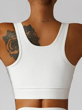 Basic Bae Ribbed Square Neck Cropped Active Tank Woman Activewear