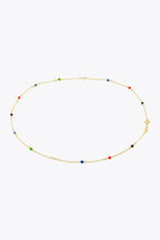 18K Gold-Plated Multicolored Bead Necklace Multicolor One Size Necklaces