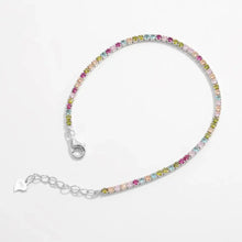 Inlaid Zircon 925 Sterling Silver Bracelet Necklaces