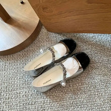 Square Toe Flats Loafers Silver Woman Loafers