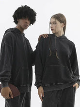 Men's Long Sleeve Hoodie with Pocket Black Mens Tops