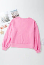 Football & Letter Round Neck Long Sleeve Sweatshirt Woman Sweatshirts