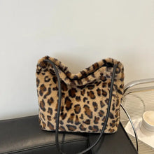 Leopard Furry Shoulder Bag Shoulder Bags