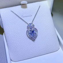 3 Carat Moissanite 925 Sterling Silver Heart Pendant Necklace Necklaces