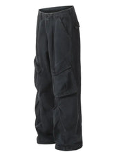 Men's Wide Leg Cargo Pants with Multi Pockets Woman Sweatpants