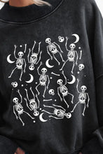 Skeleton Graphic Round Neck Long Sleeve Sweatshirt Woman Sweatshirts
