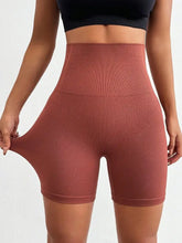 Seamless High Waist Active Shorts Woman Activewear