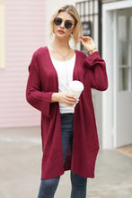 Open Front Long Sleeve Cardigan Woman Outerwear