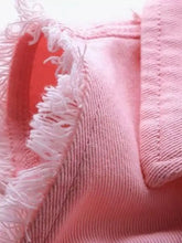 Full Size Sleeveless Frayed Denim Vest Jacket Plus Size Woman Denim Tops