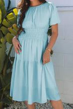 Round Neck Half Sleeve Dress Casual Dresses