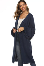 Long Sleeve Open Front Cardigan Woman Outerwear