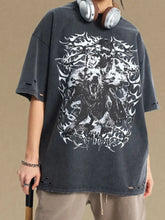 Men's Graphic Round Neck Half Sleeve T-Shirt Mens Tops