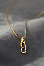 925 Sterling Silver Inland Zircon Necklace Gold One Size Necklaces