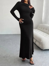 Devine Ruched Long Sleeve Maxi Dress Woman Maxi Dress