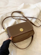 PU Leather Suede Twist-Lock Shoulder Bag Shoulder Bags