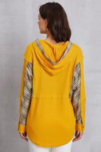 Plaid Waffle-Knit Half Button Hoodie Woman Sweatshirts