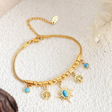 Gold-Plated Titanium Steel Charm Bracelet Bracelets