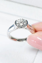 Looking Good 2 Carat Moissanite Platinum-Plated Ring Rings