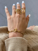18K Gold-Plated Stainless Steel Chain Bracelet Bracelets