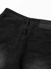 Men's Washed Denim Bermuda Shorts Denim Shorts