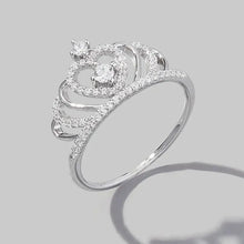 Crown Shape Zircon 925 Sterling Silver Ring Rings