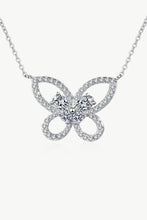 Moissanite Butterfly Pendant Necklace Necklaces