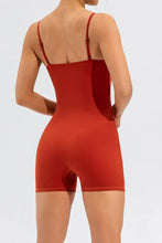 Spaghetti Strap Round Neck Romper Woman Activewear