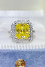 2 Carat Moissanite 925 Sterling Silver Ring Yellow Rings