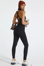 Crisscross Back Wide Strap Active Jumpsuit Woman Activewear