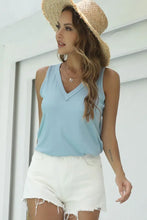 Shiny Basic V-Neck Tank Tanks & Camis