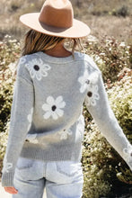 Flower Button Up Long Sleeve Cardigan Woman Outerwear