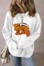 GAME DAY Football Round Neck Long Sleeve Sweatshirt Woman Sweatshirts