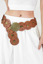 Round Shape PU Leather Belt Belts