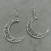 Alloy Cutout Moon Earrings Earrings